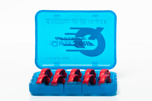 QwikStrip Dental Finishing Strips QSDS-F (10 Pack) Red Double-Sided Fine (.20mm)